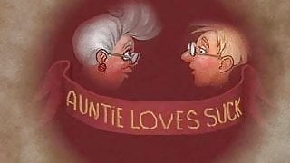 Auntie loves to suck! Animation!