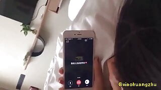 Chinese cheating while bf on phone